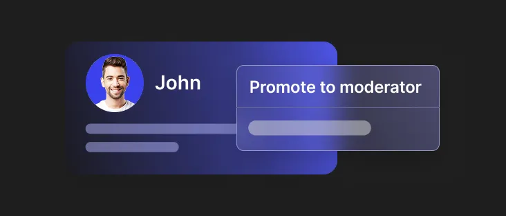 Setting for moderators to change a user role