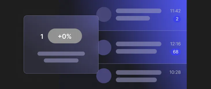 Abstract visualization of a chat channel