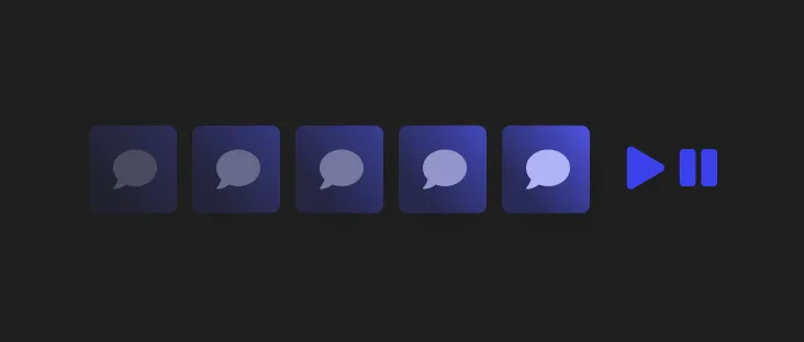 Stream of new messages that can be paused