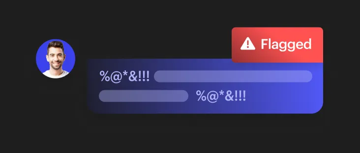 Flagged chat message