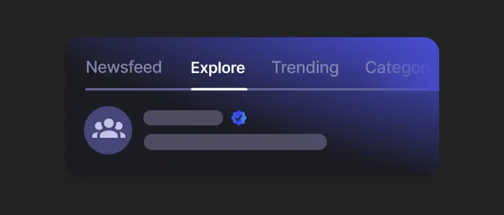 Different ways of showing multiple communities
