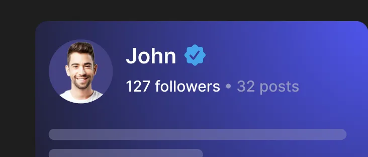 Variable number showing the amount of followers that a user profile has
