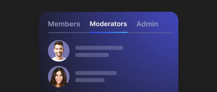 An overview of the moderation role of users inside a community