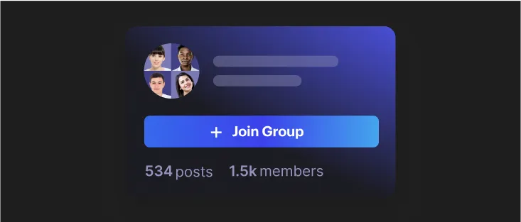Button that a user can use to join the group