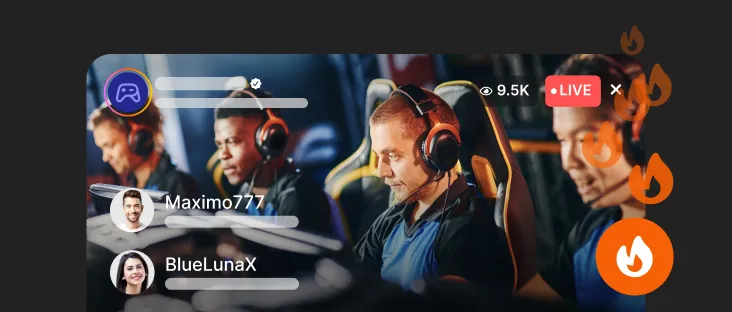 Livestream that app users can join and comment to