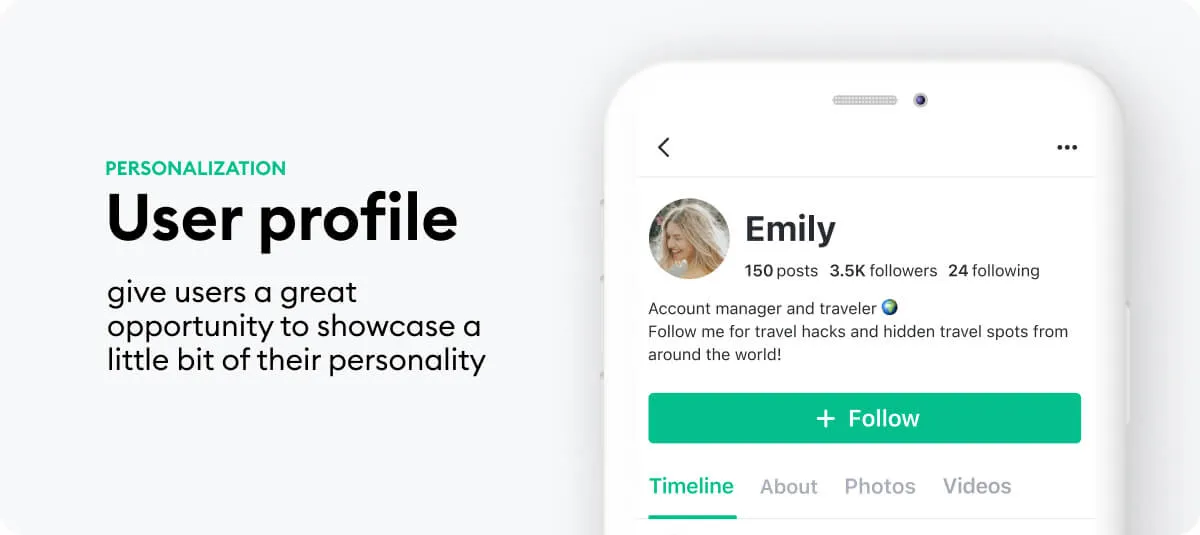 User profile give users a great opportunity to showcase a little bit of their personality to the community