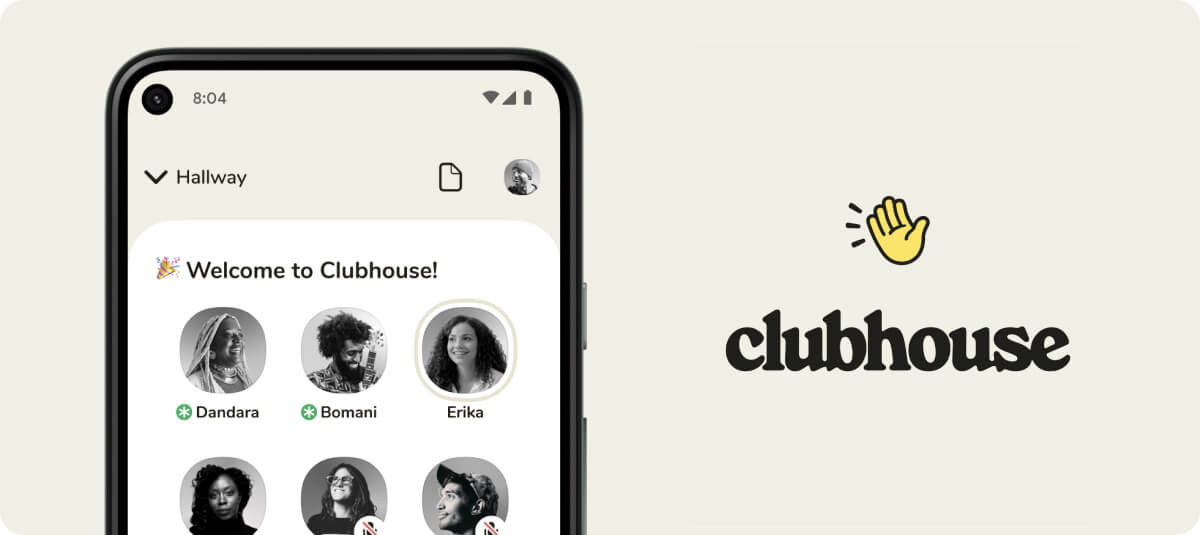Clubhouse application interface