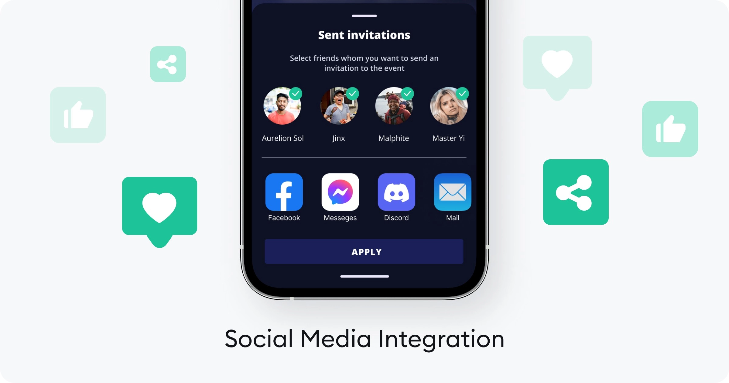 An example of an in-game social media integration