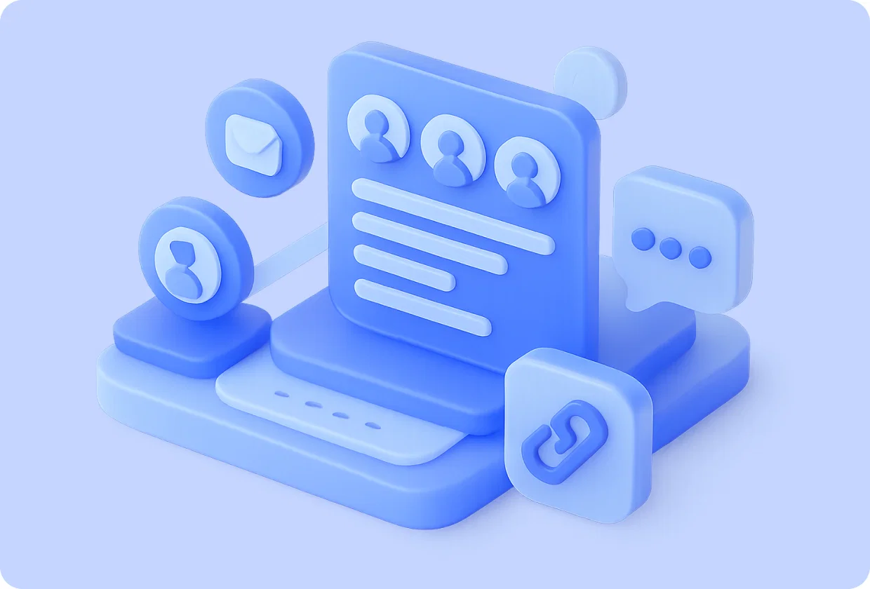 Abstract visualization of community features in a mobile app