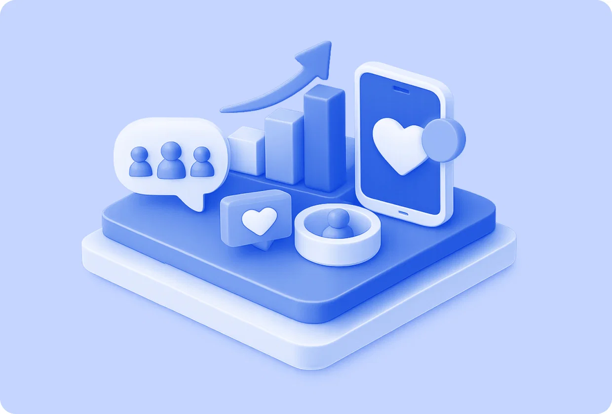 Abstract visualization of online community retention