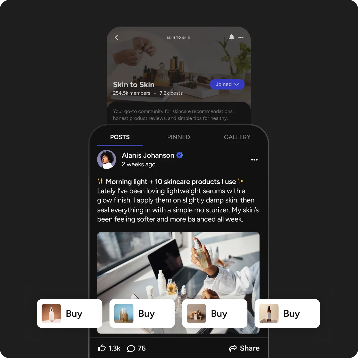 Communities where members share recommendations, reviews, and product finds within specific categories.