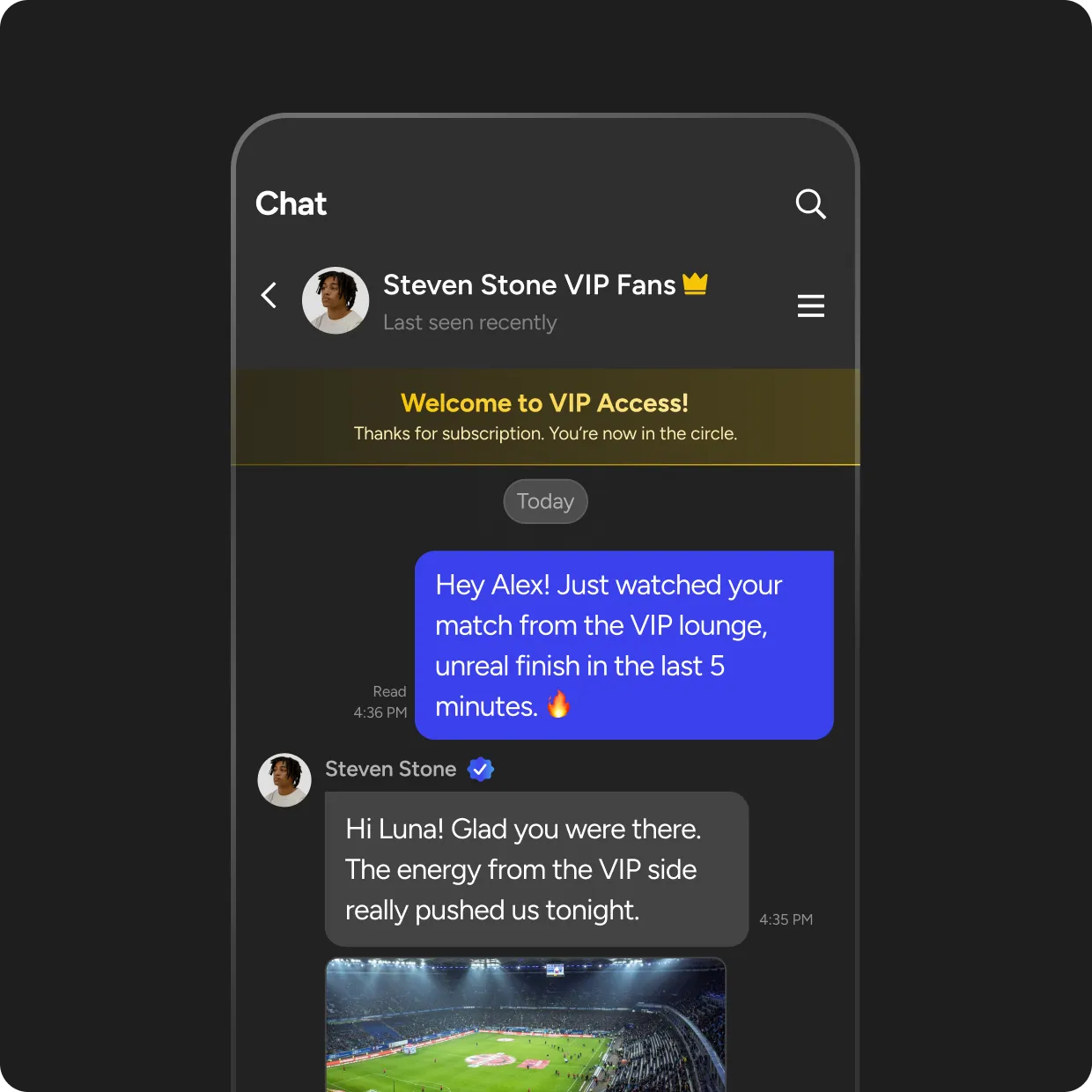 Controlled private interactions or VIP access.
