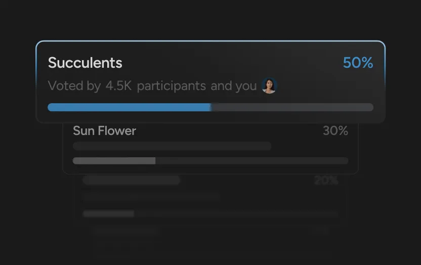 Collect opinions via interactive posts.