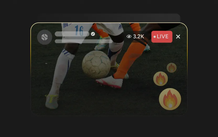 Real-time video broadcasting with audience interaction.
