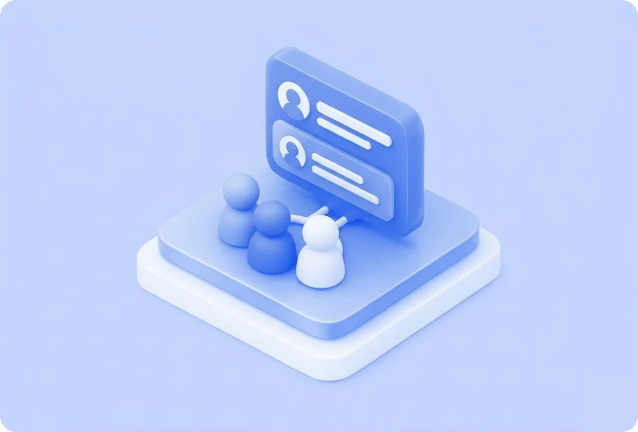 Abstract visualization of social networking capabilities in apps