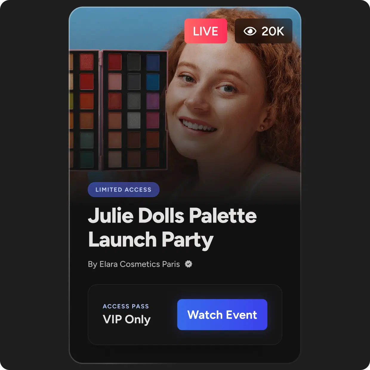 Host launches where customers explore products and interact with announcements.