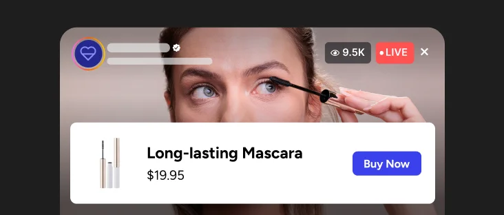 Product tags during Livestream