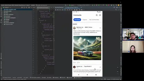 Comparison of five in-app community platforms for retail and e-commerce apps showing content features, live shopping capabilities, and social commerce support