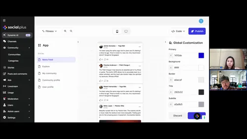Person engaging with a fintech app