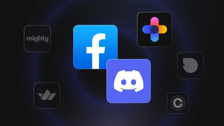 Comparison of five alternatives to Discord and Facebook Groups for brands showing platform type, where the community lives, and data ownership