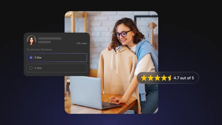 Woman using community app for running