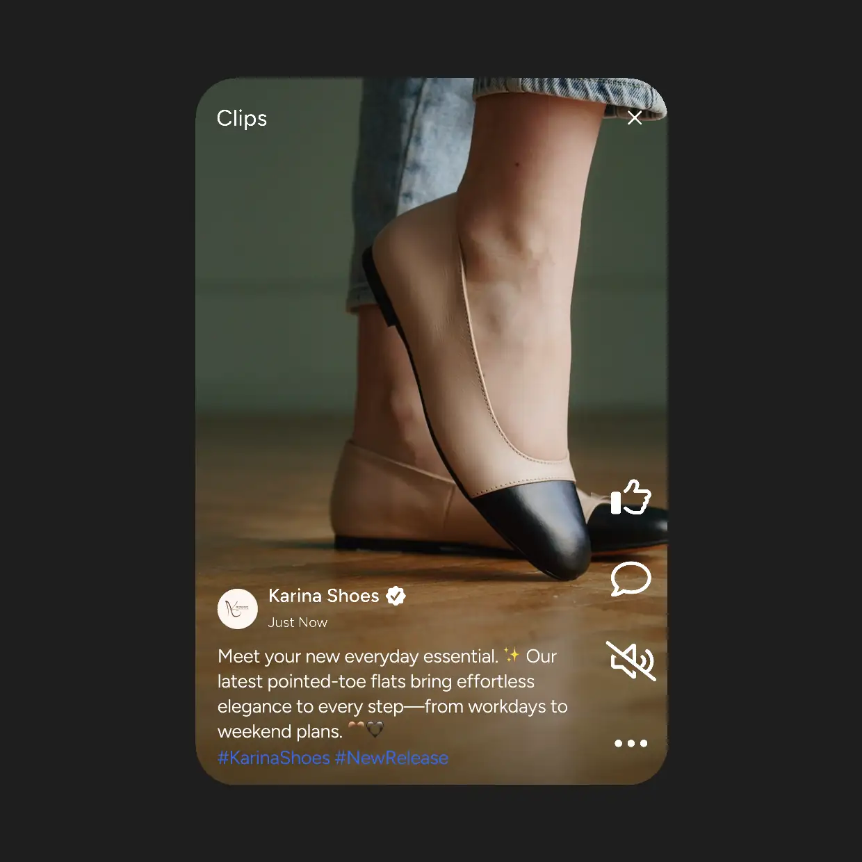 Short videos highlight new products, features, and campaigns