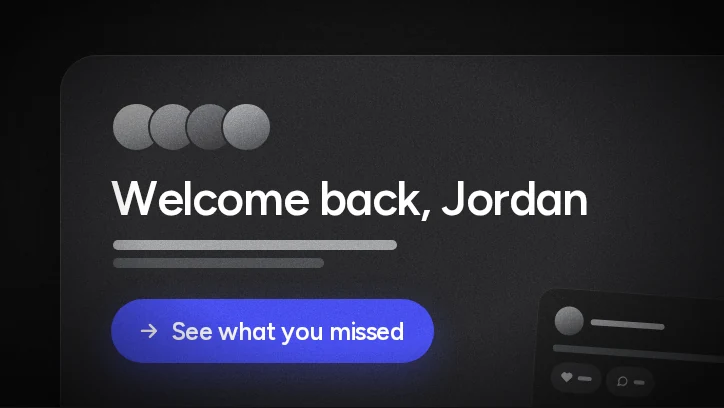 Illustrative magnet re-engaging with app users