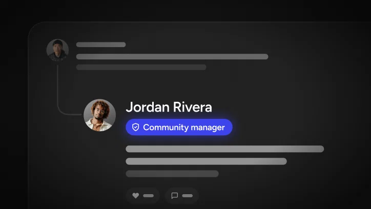 Decorative moodboard of digital community managers