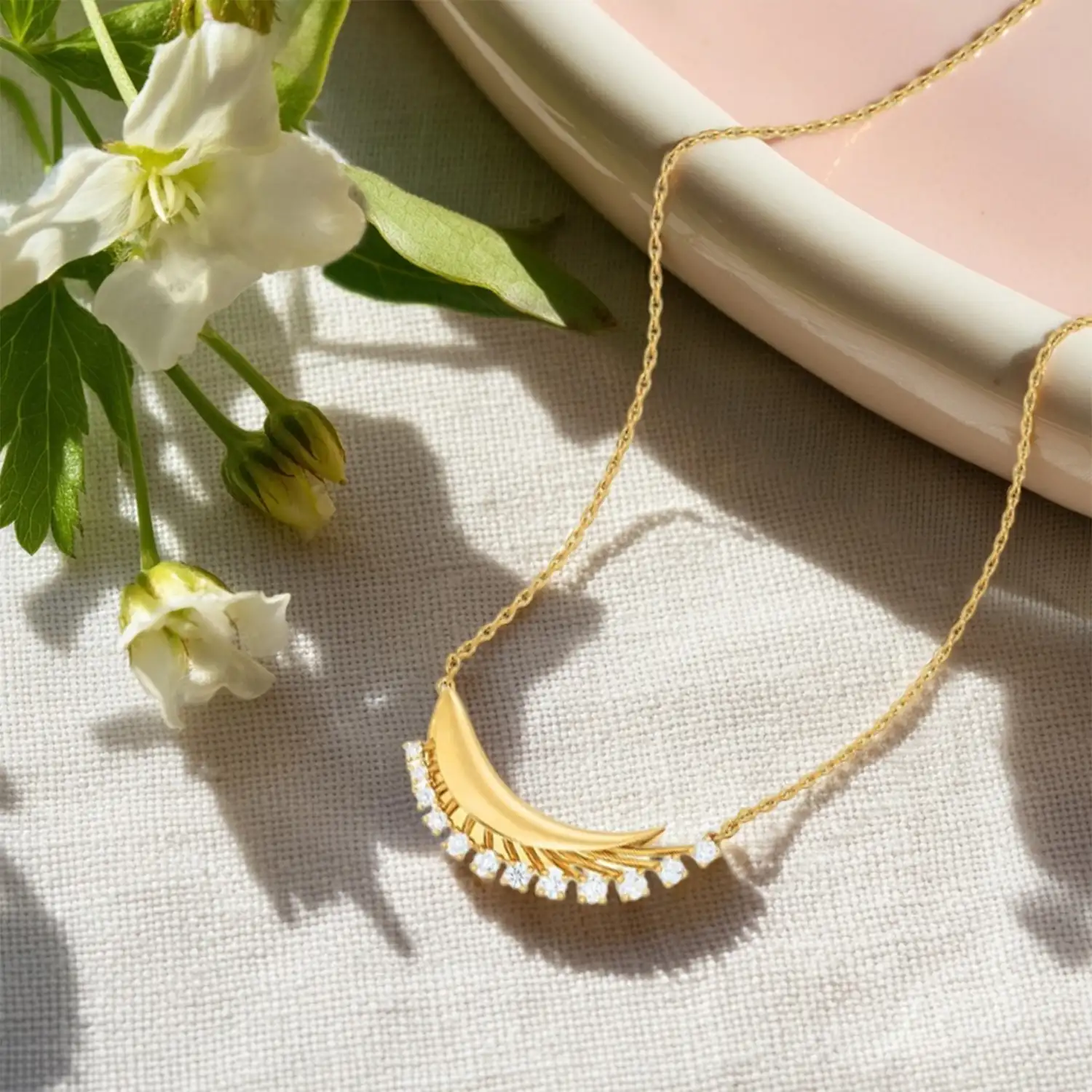 earring photography on white background