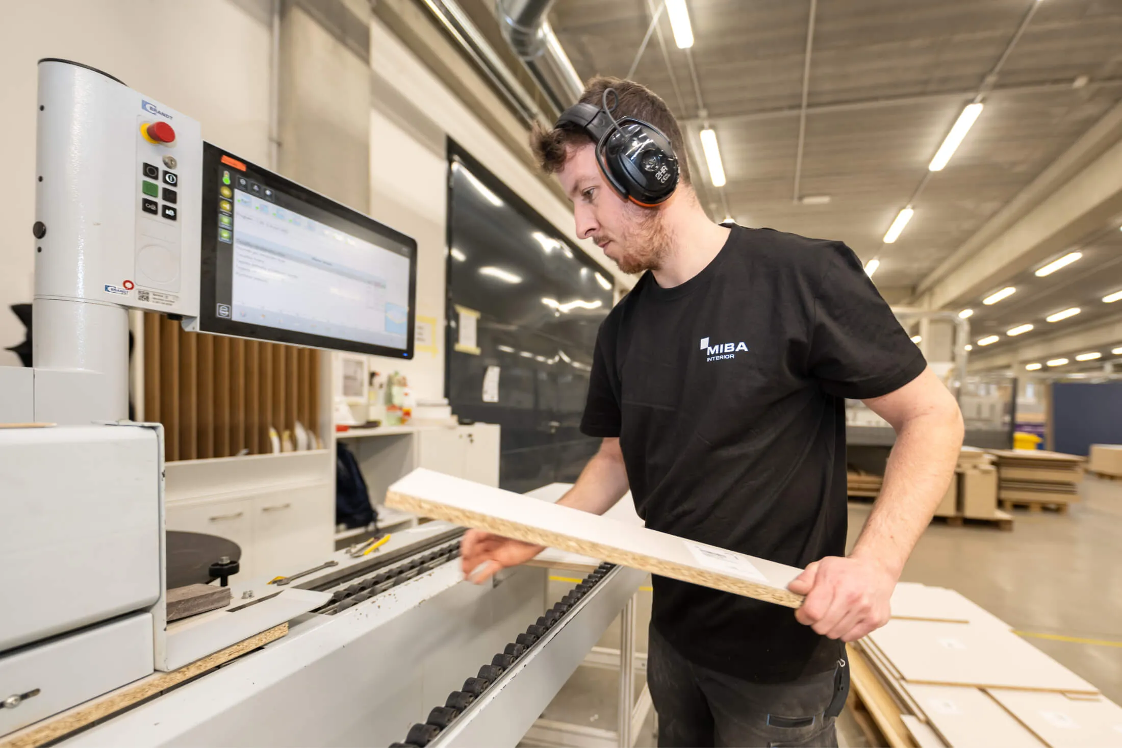 A person using circular saw
