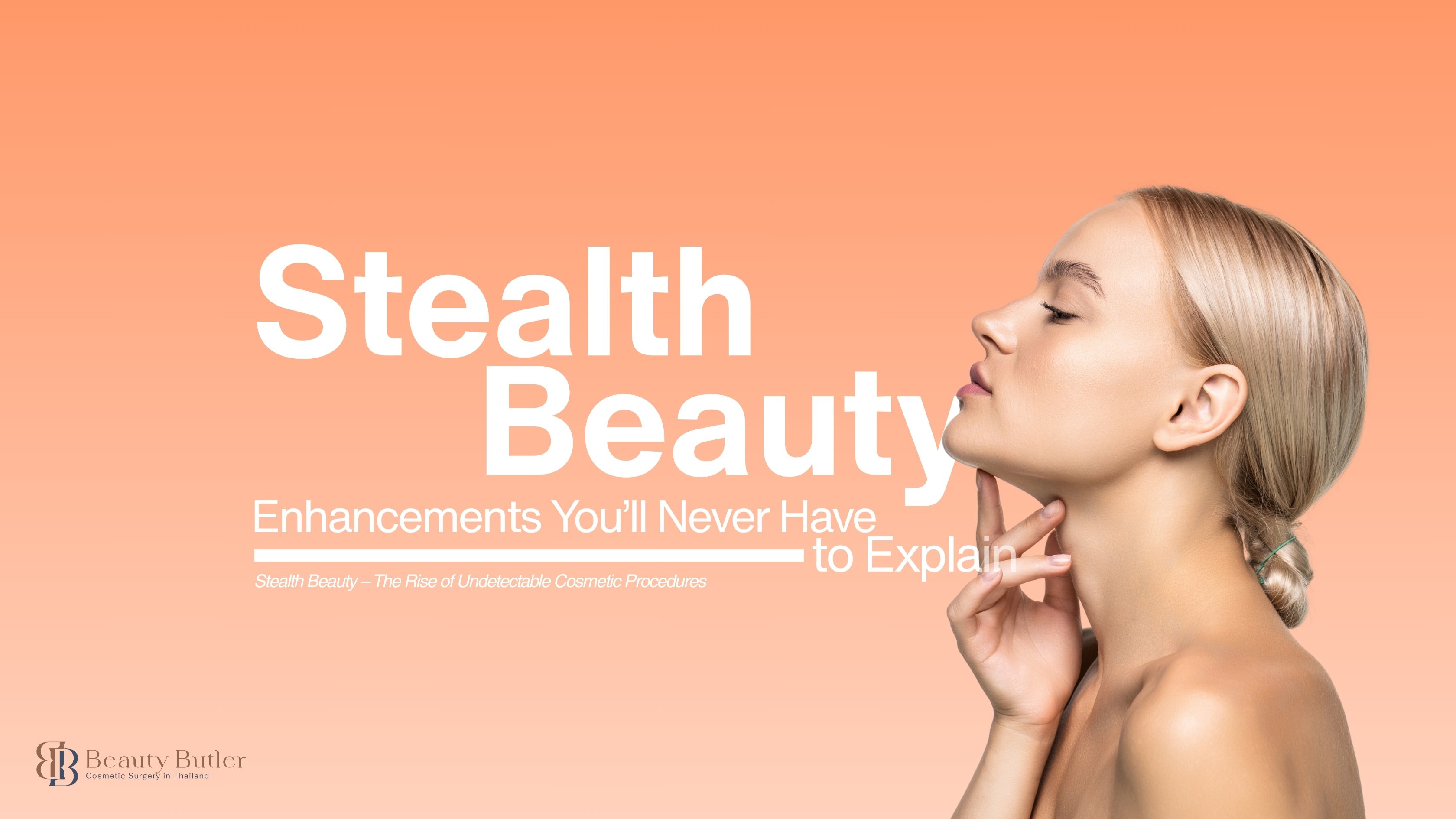 Elegant woman with natural, refreshed look after invisible facelift in Thailand.