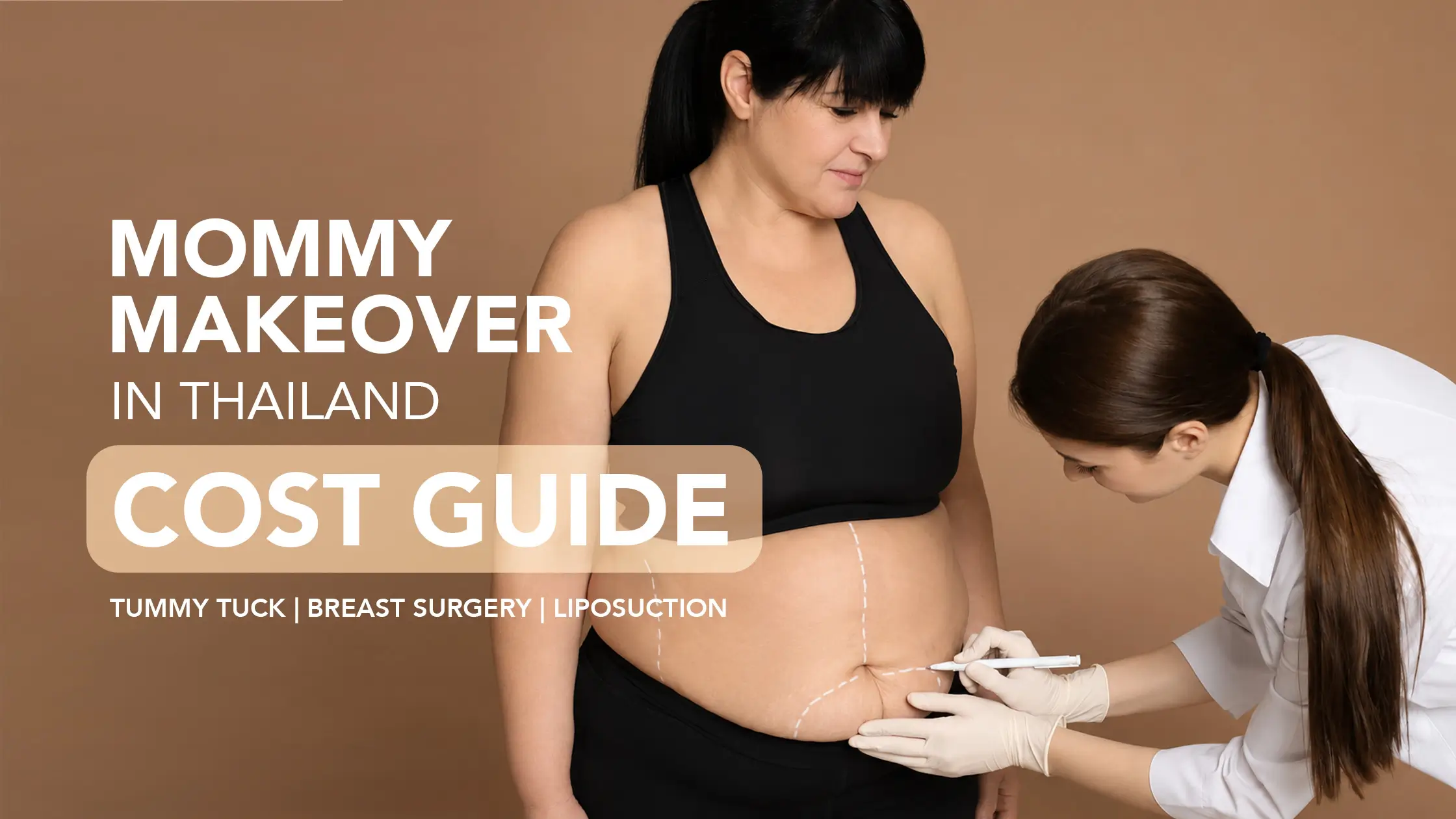 Mommy makeover patient in Beauty Butler recovery care in Bangkok