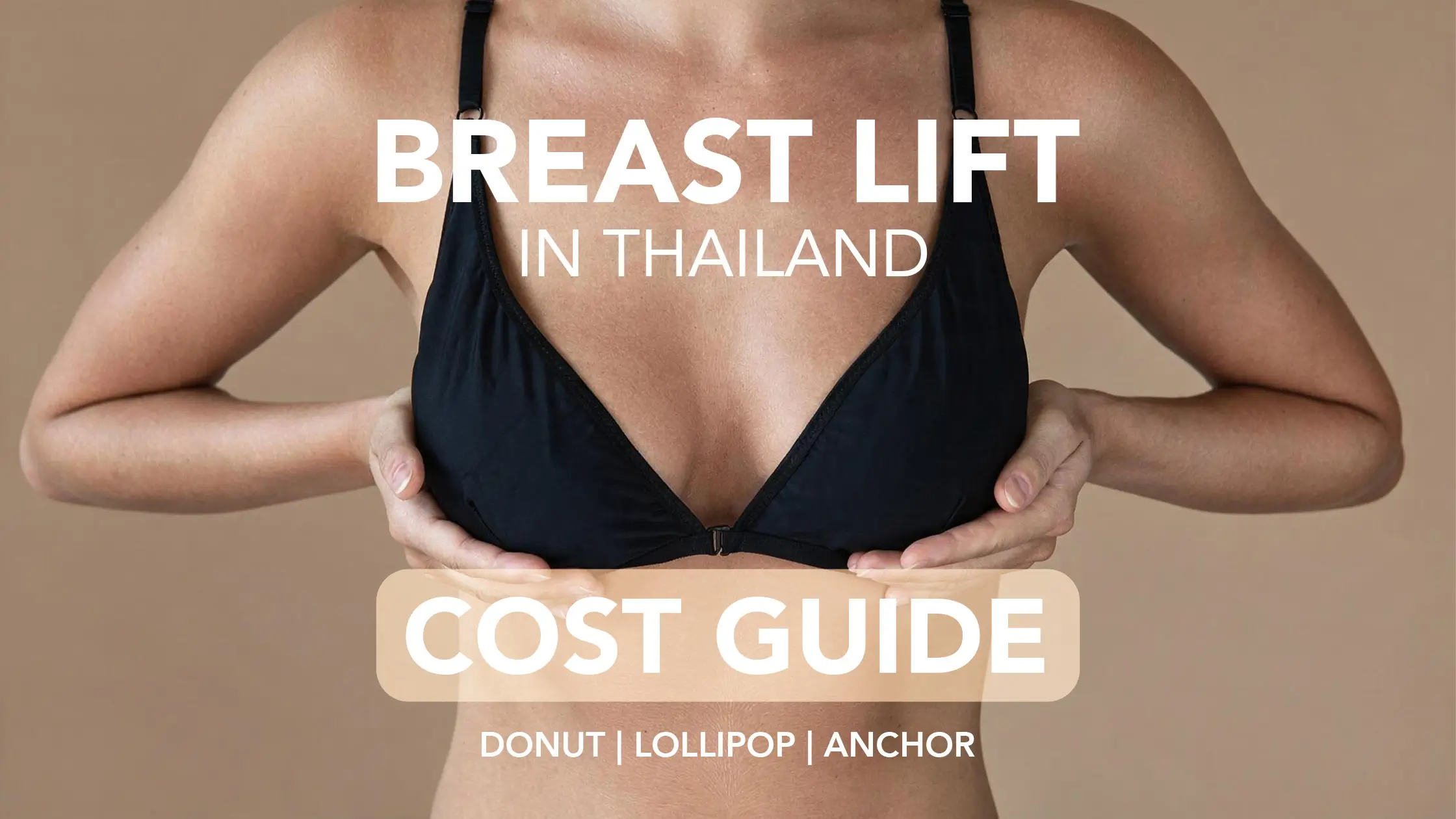 Woman recovering from a breast lift.