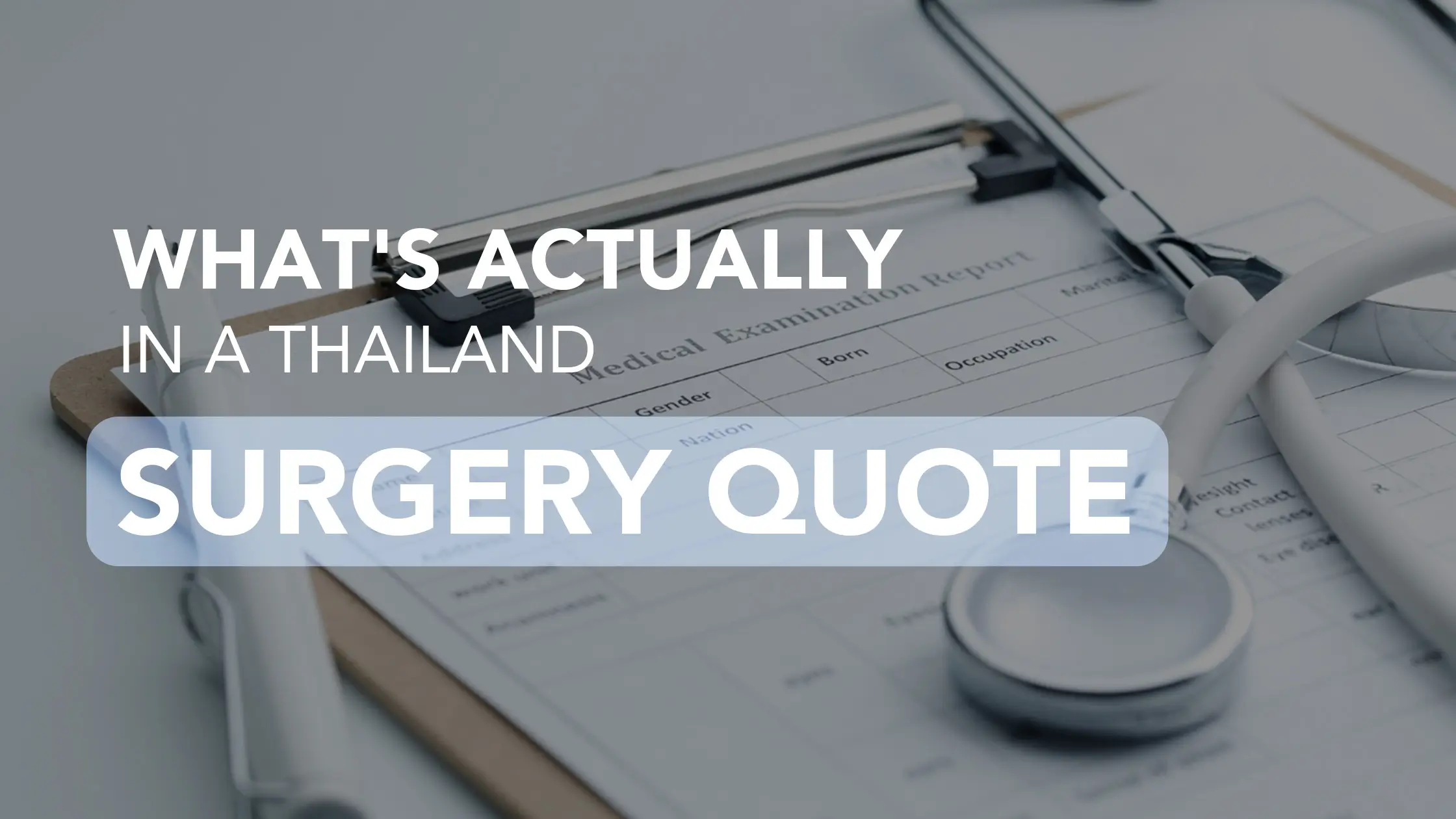 Patient reviewing a cosmetic surgery quote.