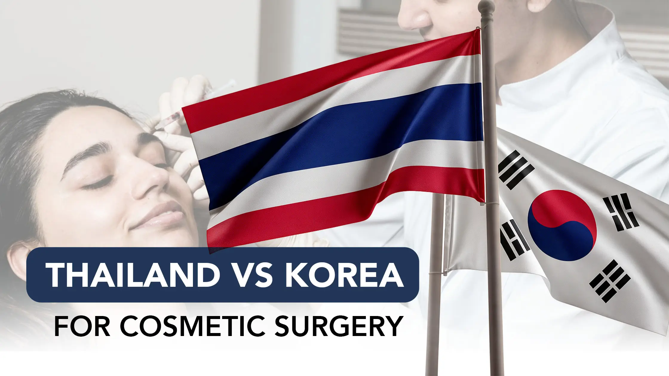 Flag of Thailand and Korea