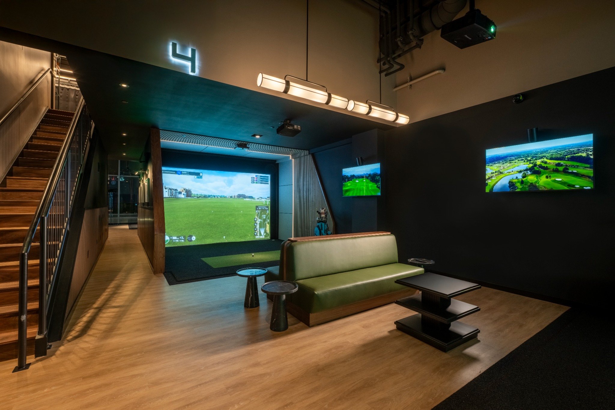 Indoor Trackman golf simulators