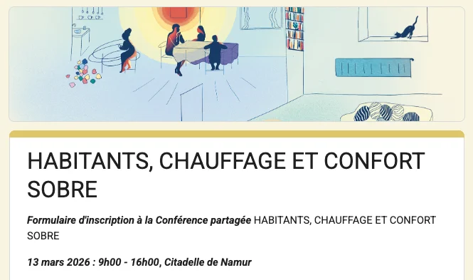 Conférence partagée “Habitants, Chauffage & Confort Sobre”