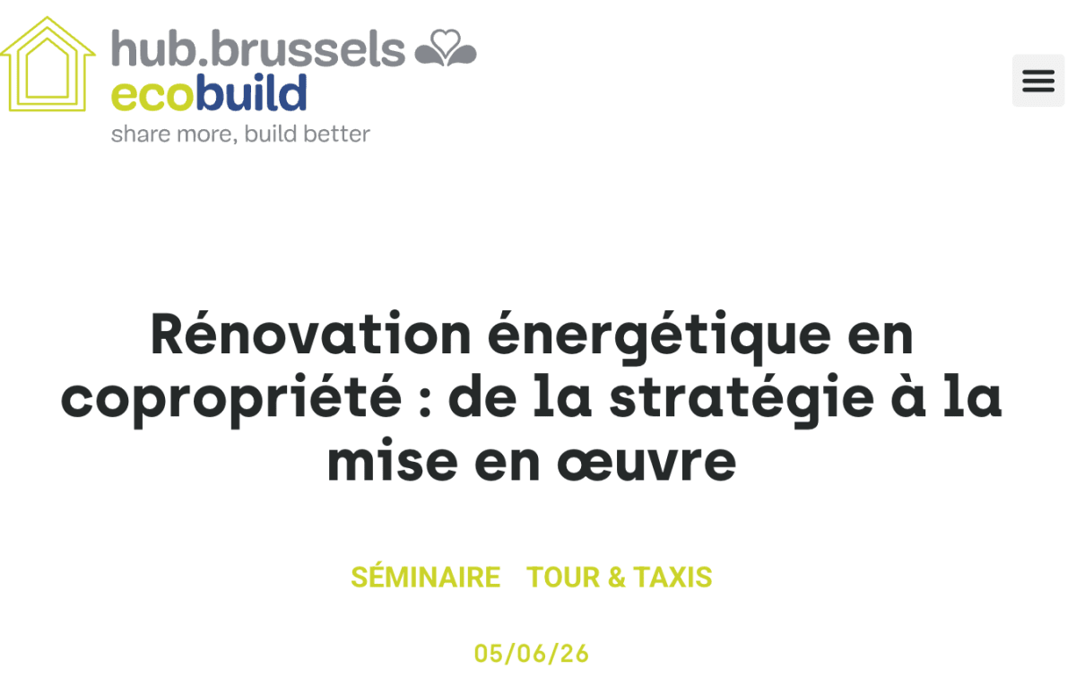Rénovation énergétique en copropriété : de la stratégie à la mise en œuvre