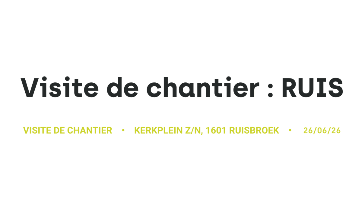 Visite du chantier Ruis  transformation d’une église en un lieu de rencontre ouvert et traversable