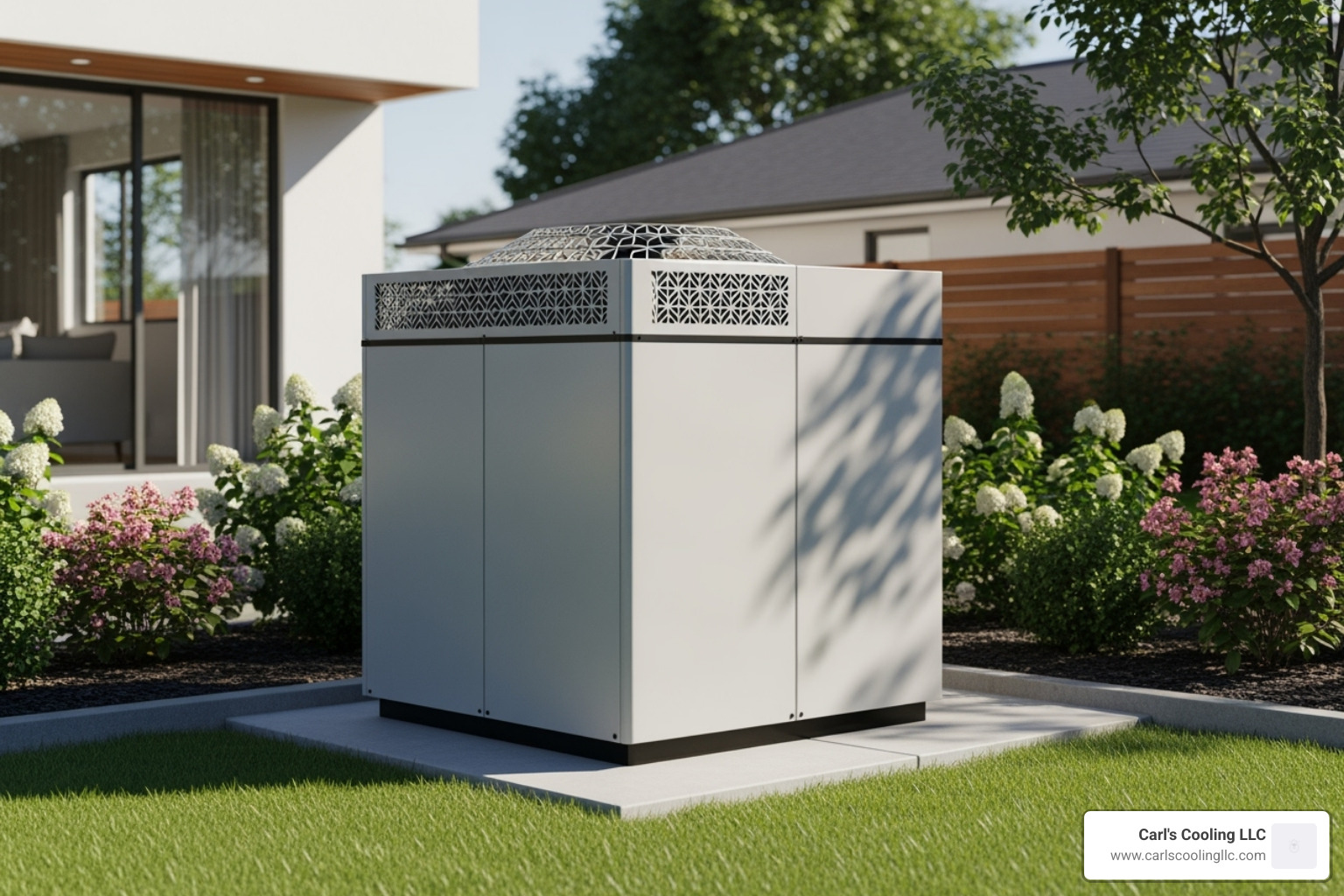 modern high-efficiency outdoor AC unit - spring tx hvac repair