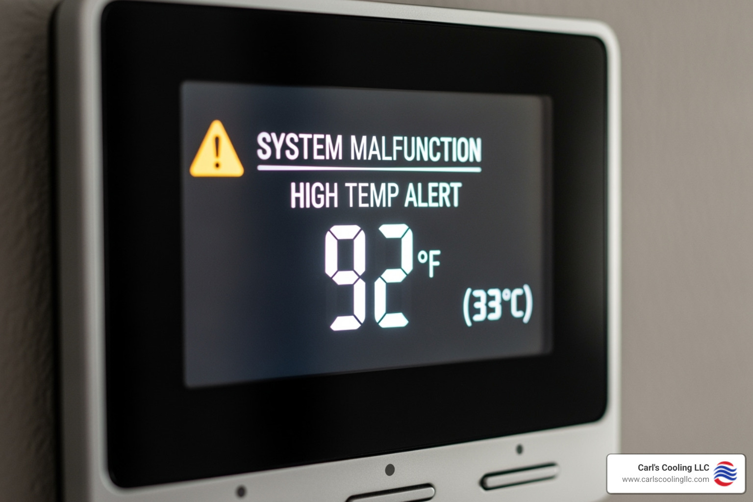 AC thermostat displaying an error or a high temperature - ac repair in conroe tx
