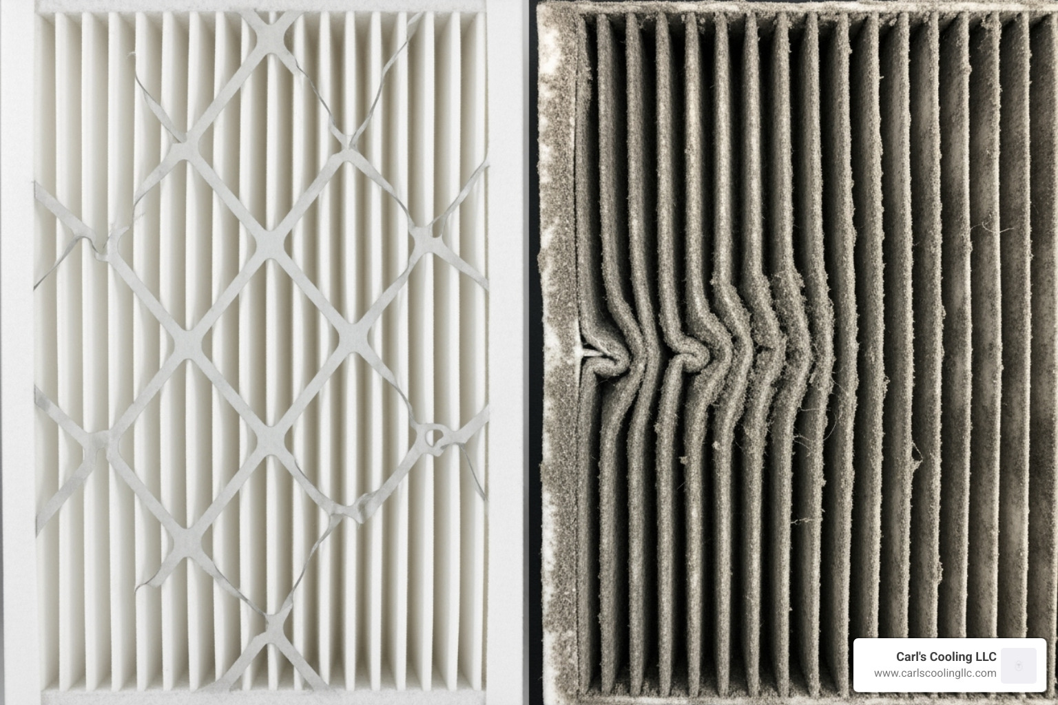 clean vs dirty air filter - heat pump not cooling
