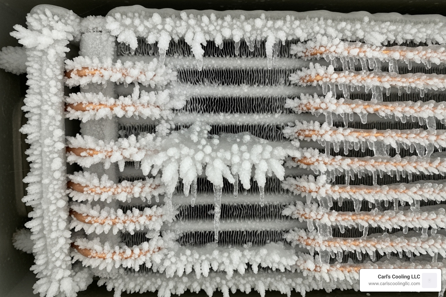 frozen evaporator coil - heat pump not cooling