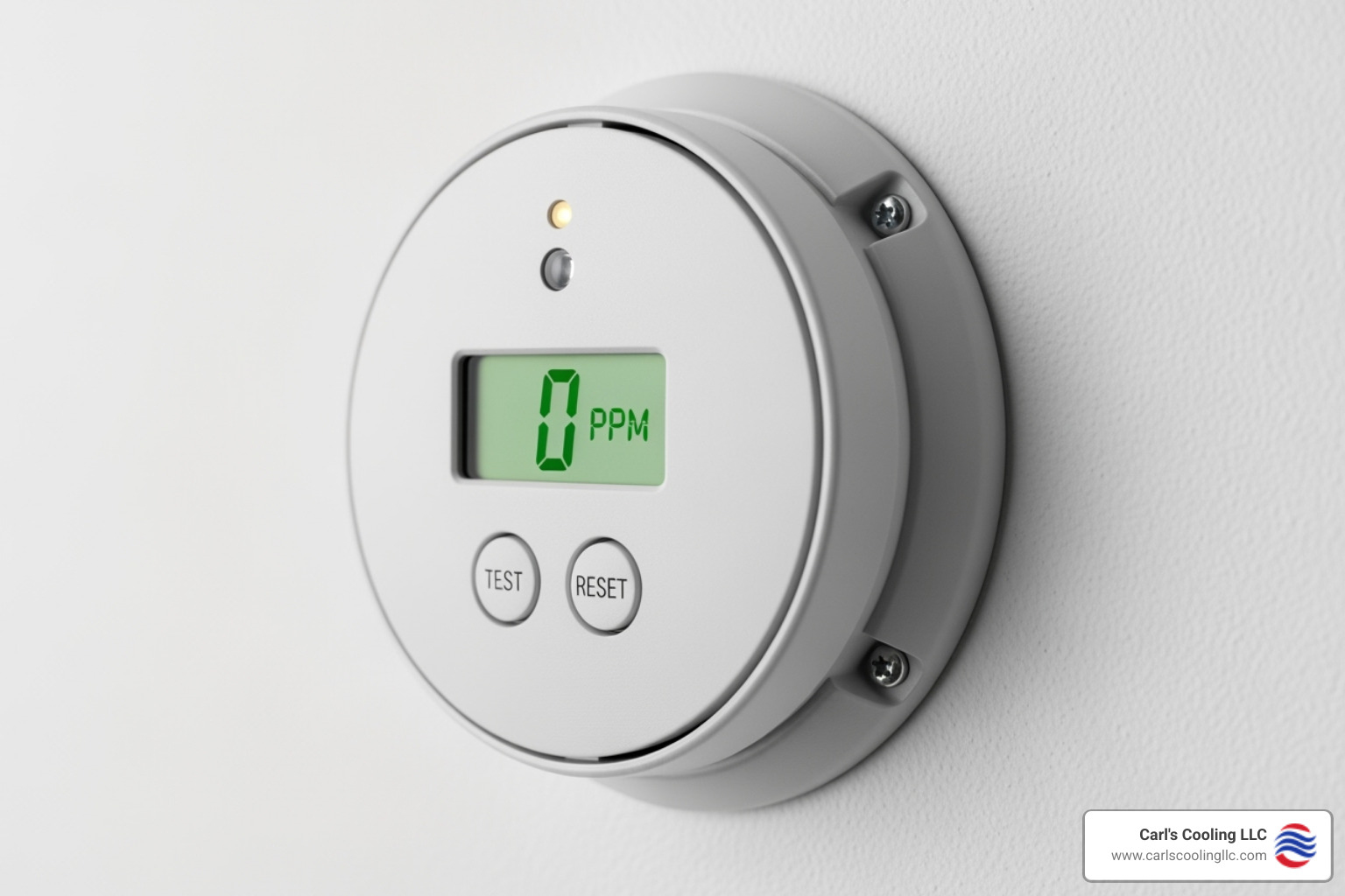 Image of a carbon monoxide detector - Furnace maintenance The Woodlands