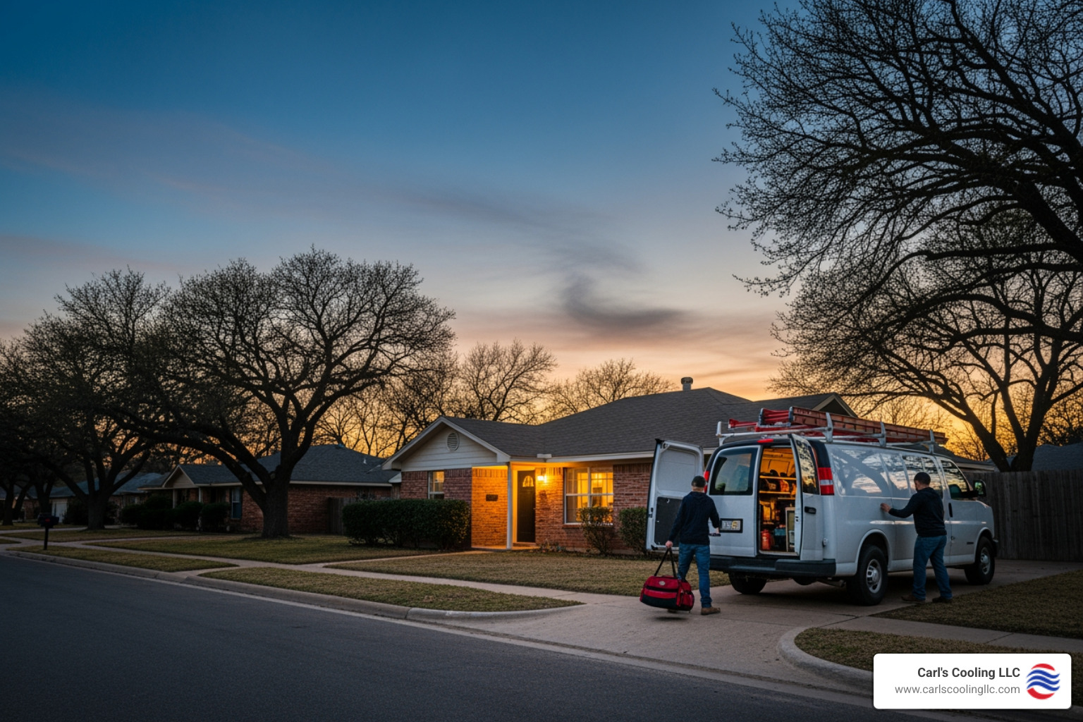 A simple visual showing the top 5 signs you may need a new furnace: 1. Your furnace is over 15 years old, 2. Energy bills are steadily rising, 3. Frequent breakdowns and repairs, 4. Uneven heating between rooms, 5. Strange noises or burning odors - affordable furnace installation in blueberry hill, tx
