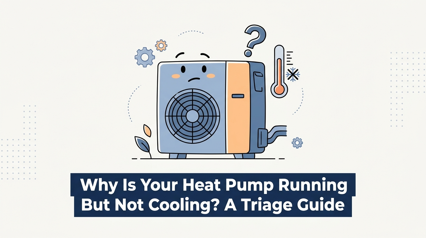 Why Is Your Heat Pump Running But Not Cooling? A Triage Guide — featured image