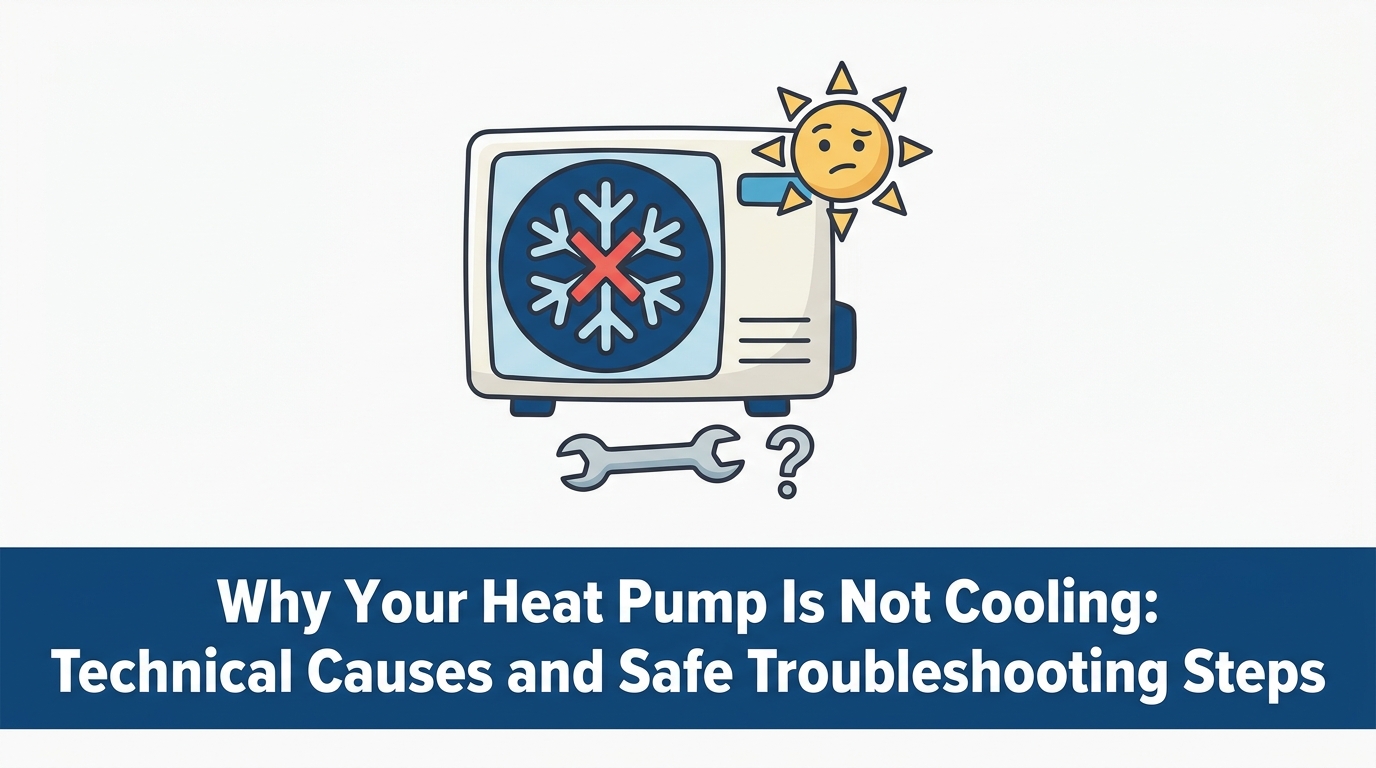 Why Your Heat Pump Is Not Cooling: Technical Causes and Safe Troubleshooting Steps — featured image