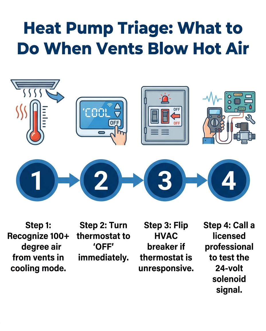 Heat Pump Triage: What to Do When Vents Blow Hot Air