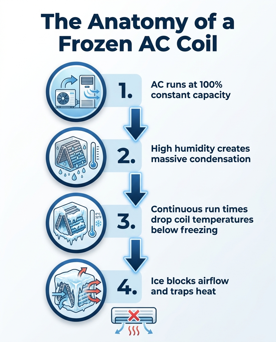 The Anatomy of a Frozen AC Coil