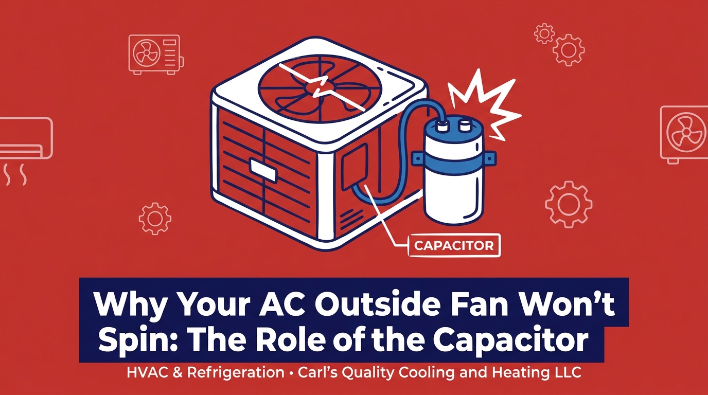 Why Your AC Outside Fan Won't Spin: The Role of the Capacitor — featured image
